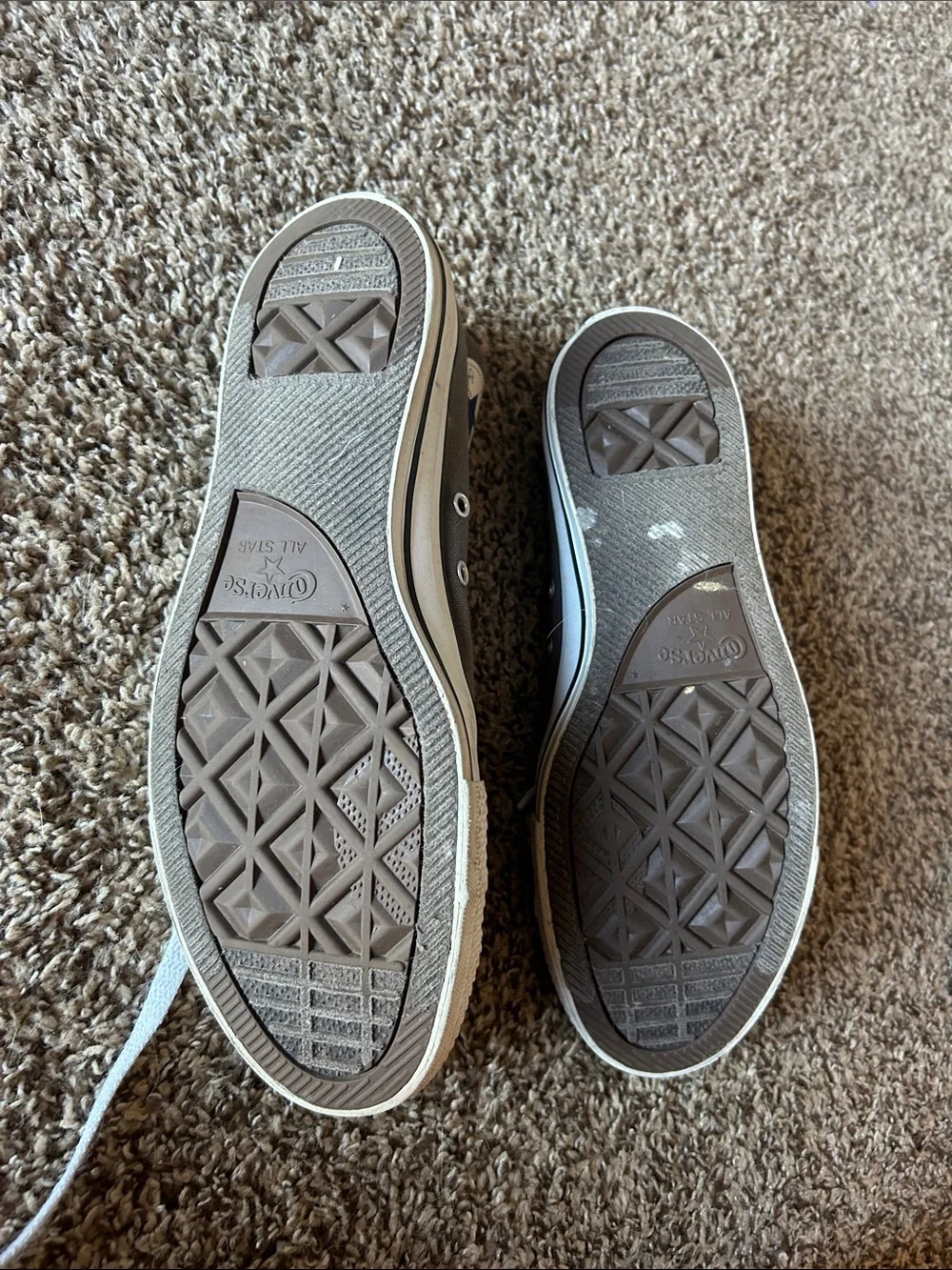 Converse Canvas High Tops - Gray and White - Picture 4 of 5